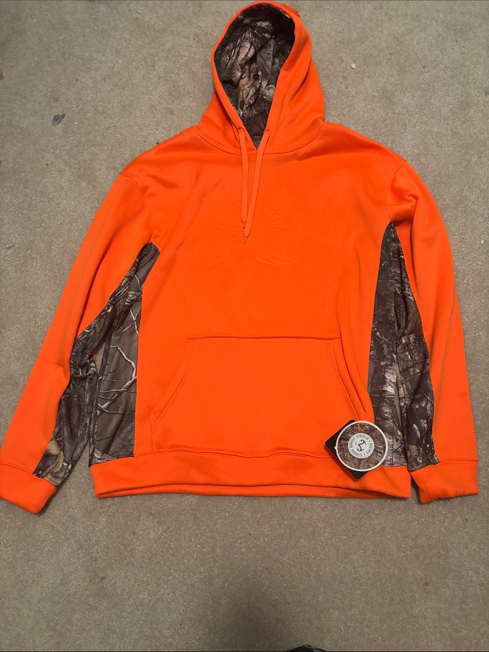 Realtree Orange Hoodie with Realtree Camo Panels